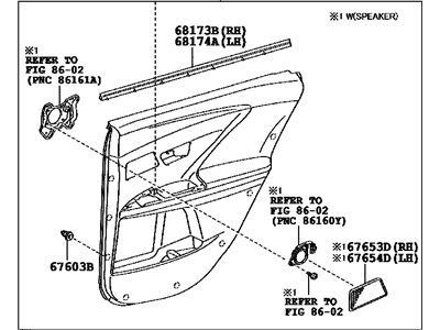 Toyota 67640-0T061-C3 Panel Assembly, Rear Door