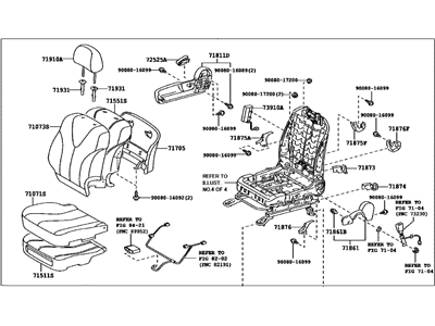 Toyota 71100-0T060-B2 Seat Assembly, Front RH