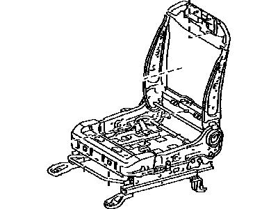 Toyota 71110-0T010 Frame Assembly, Front Seat