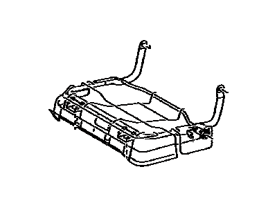 Toyota 71016-0T010 Frame Sub-Assembly, Rear Seat