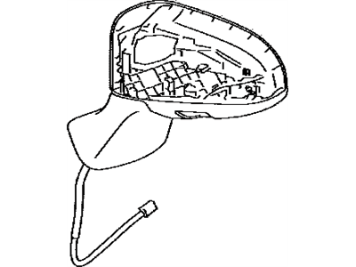 Toyota 87901-0T030-C0 Mirror Sub-Assembly, Outer Rear View, Right