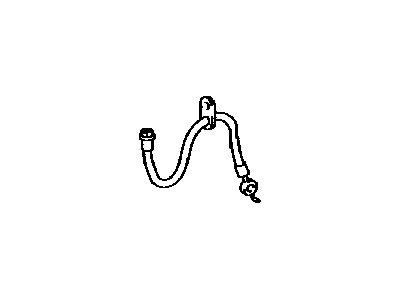 Toyota 90947-A2086 Hose, Flexible