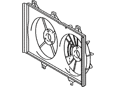 Toyota 16711-0V020 SHROUD, Fan