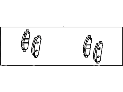 Toyota 04465-0T010 Front Disc Brake Pad Kit