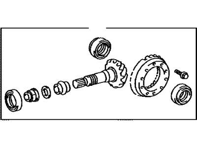 Toyota 41201-80700 Final Gear Kit, Differential