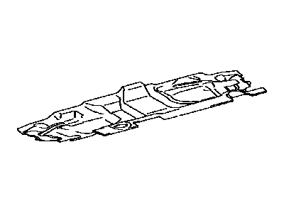 Toyota 58556-0T013-C0 Silencer, Rear Floor