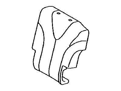 Toyota 71078-0T022-B2 Rear Seat Back Cover, Left (For Separate Type)