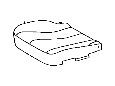 Toyota 71071-0T032-B2 Front Seat Cushion Cover, Right(For Separate Type)