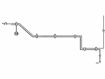 Toyota 47322-0T011 Tube, Rear Brake, NO.2