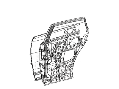 Toyota 67004-0T020 Panel Sub-Assembly, Rear D