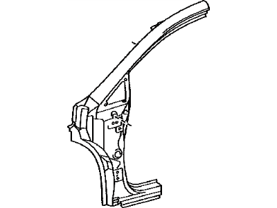 Toyota 61132-0T010 Pillar, Front Body, Upper