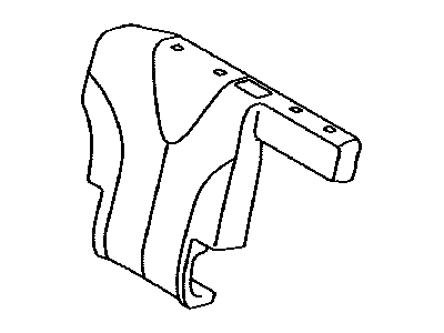 Toyota 71077-1A620-01 Rear Seat Back Cover, Right (For Separate Type)