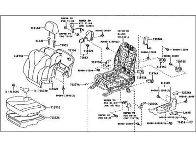 Toyota 71200-0T060-A2 Seat Assembly, Front LH