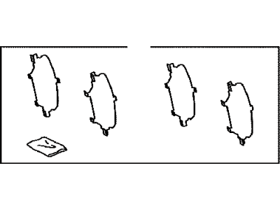 Toyota 04946-0T010 SHIM Kit,Anti SQUEAL