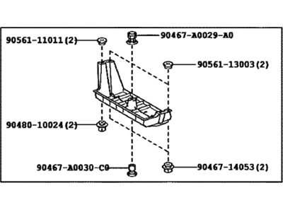 Toyota 58398-0T010 Cover, Floor Under