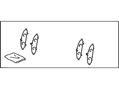 Toyota 04945-0T010 SHIM Kit,Anti SQUEAL