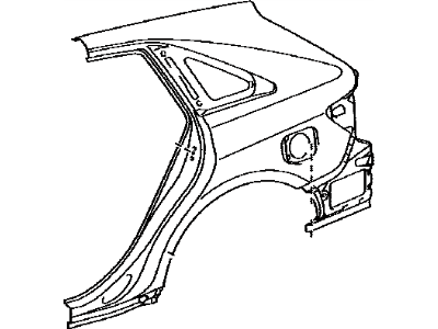 Toyota 61602-0T010 Panel Sub-Assembly, QUAR