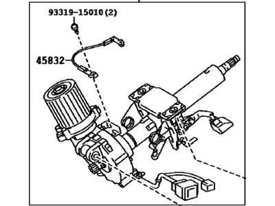 Toyota Venza Steering Column - 45250-0T062