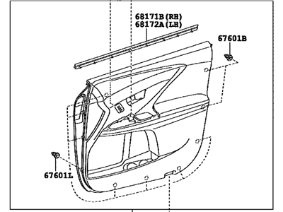 Toyota 67620-0T040-C0 Panel Assembly, Front Door