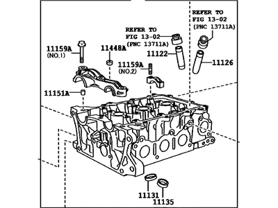 2014 Scion iQ Cylinder Head - 11101-49465