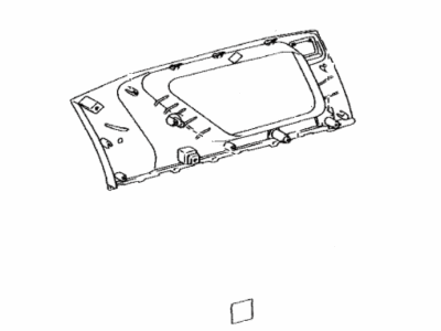 Toyota 62480-35901-E0 Garnish Assy, Roof Side, Inner LH