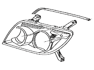 Toyota 81130-35441 Passenger Side Headlight Assembly