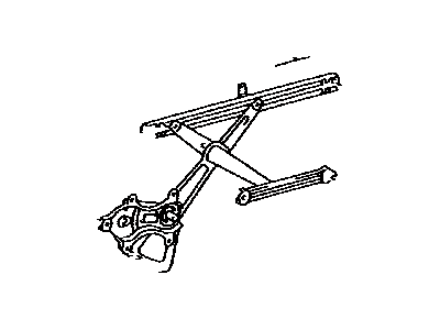 Toyota 69802-58010 Regulator Sub-Assy, Front Door Window, LH