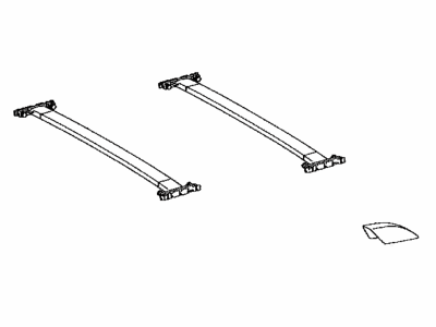 Toyota 63047-35020 Bar & Cover Set, Roof Rack