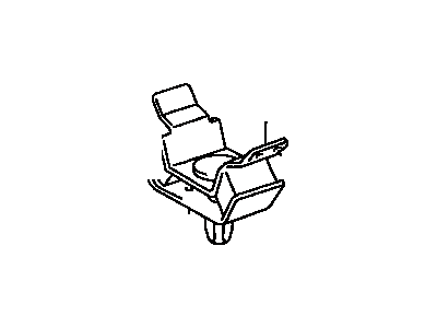 Toyota 12391-31020 Insulator, Engine Mounting Front, Heat, RH