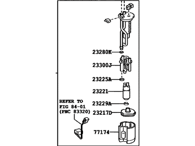 2008 Toyota 4Runner Fuel Pump - 77020-35111