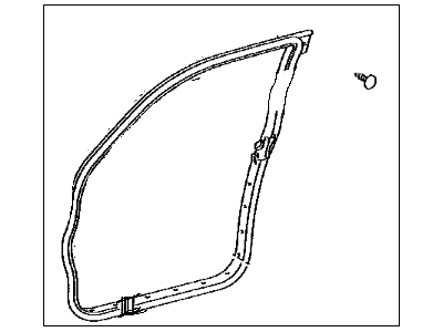 2007 Toyota 4Runner Weather Strip - 67862-35080