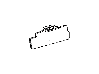 Toyota 74304-35010-B0 Visor Sub-Assembly, Left