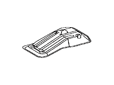 Toyota 58327-35050 Insulator, Main Muffler Heat