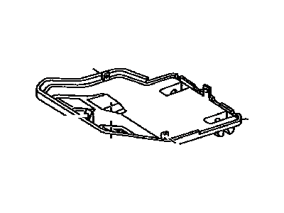 Toyota 72907-60050-A0 Cover Sub-Assy, Rear Seat Cushion Under, RH