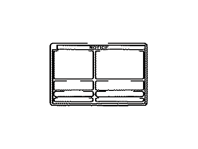 Toyota 36369-35580 Label, Transfer Information