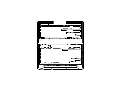 Toyota 74542-35010 Plate, Rear Window Mark