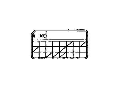 Toyota 82683-35160 Plate, Fuse Block Caution