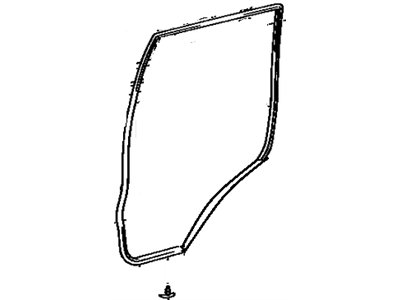 1992 Toyota Land Cruiser Door Seal - 67871-60020