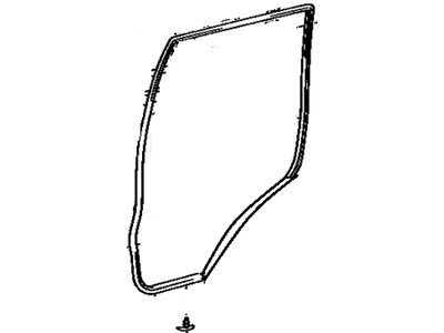 1991 Toyota Land Cruiser Door Seal - 67871-60040