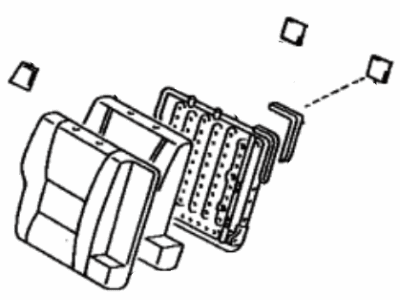 Toyota 71490-60121-E0 Back Assembly, Rear Seat, LH