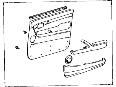 Toyota 67610-60741-B1 Board Sub-Assy, Front Door Trim, RH