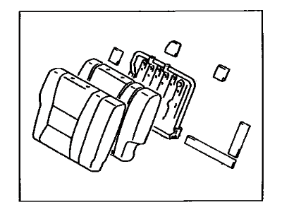 Toyota 79350-60064-E1 Back Assembly Seat, LH