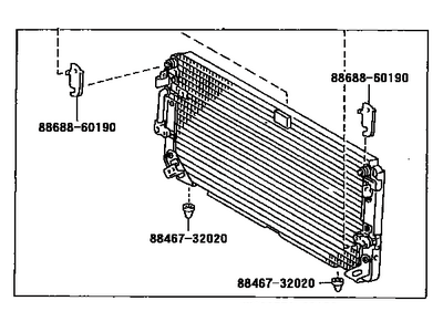 Toyota 88460-60060 Condenser Assy, Cooler