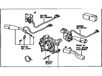 Toyota 84310-6A040 Switch Assy, Turn Signal