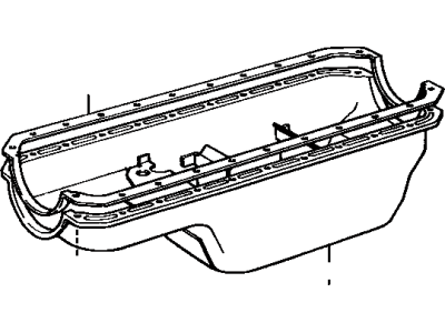 1992 Toyota Land Cruiser Oil Pan - 12101-66040