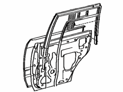 Toyota 67113-60121 Panel, Rear Door, Outer RH