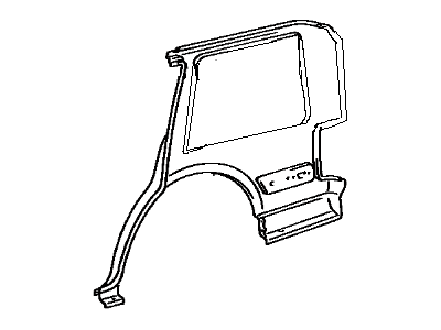 Toyota 60161-60141 Panel, Quarter, RH