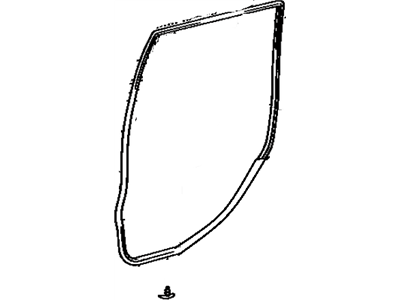 1992 Toyota Land Cruiser Door Seal - 67872-60020