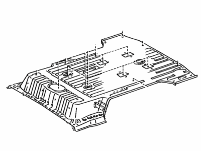 Toyota 58311-60260 Pan, Rear Floor