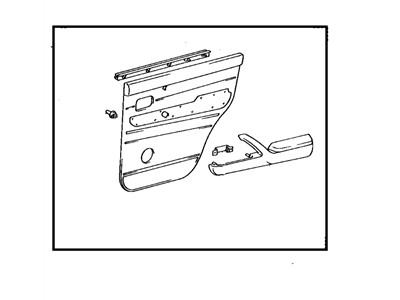 Toyota 67630-60361-B1 Board Sub-Assy, Rear Door Trim, RH